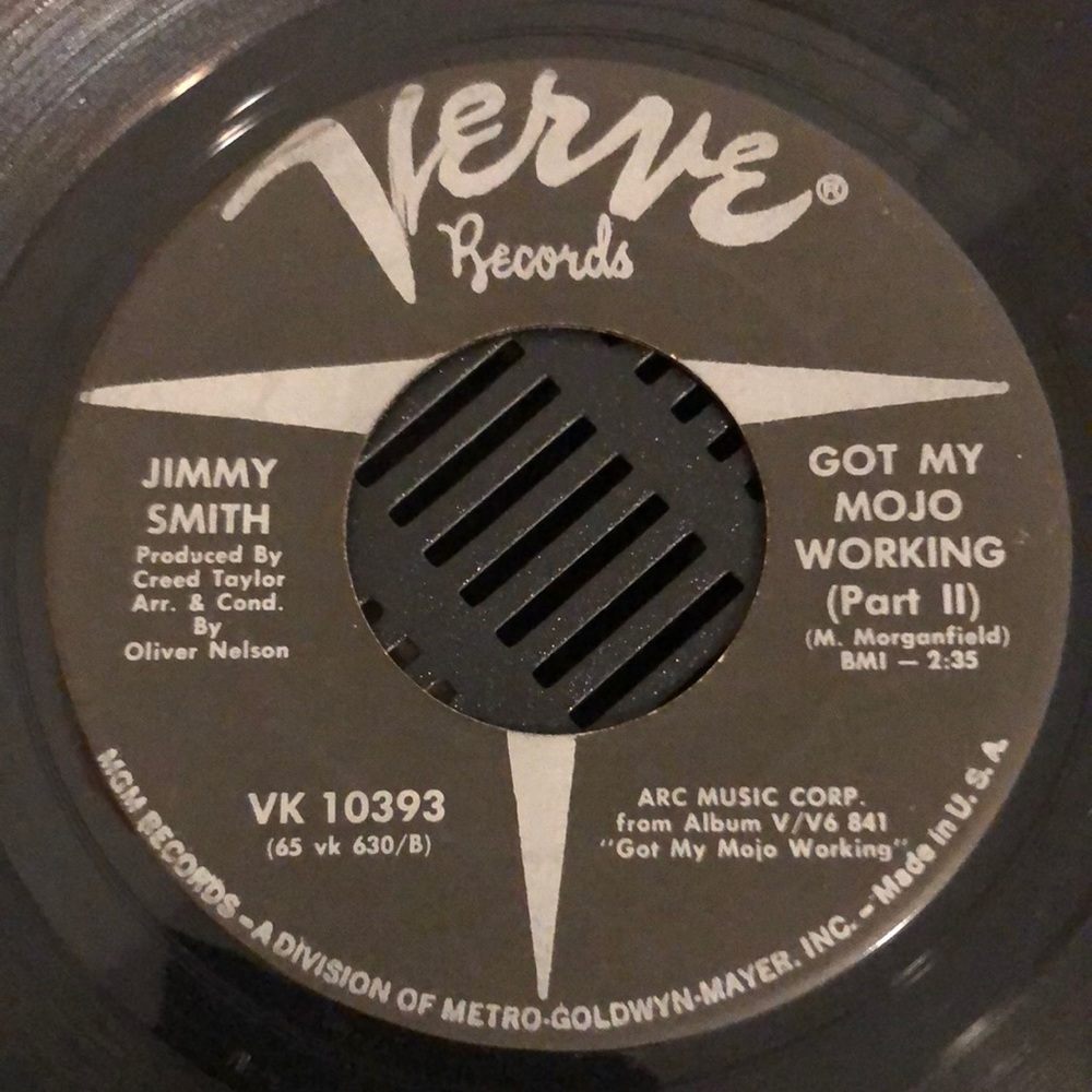 Jimmy Smith Got My Mojo Working Vinyl 45 Record '66